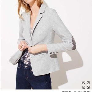 LOFT HERRINGBONE KNIT MODERN BLAZER NWOT